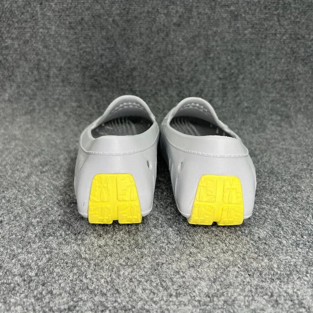 Floaters Country Club 4.0 Driving Loafers Men's Size‎ 10 Grey Yellow Waterproof